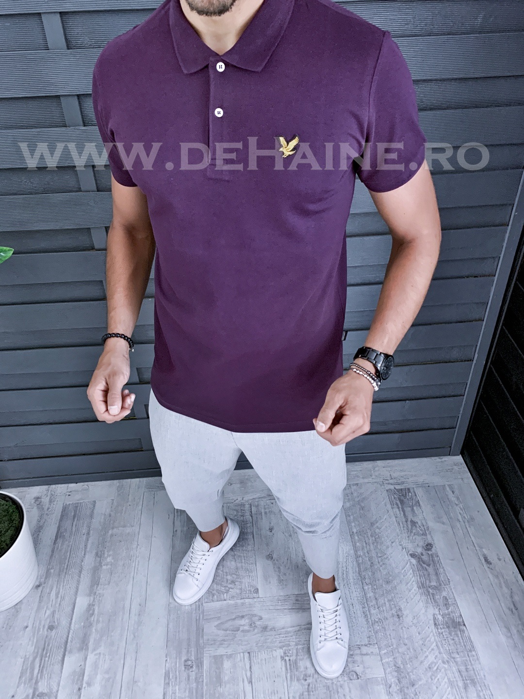 Tricou barbati mov premium b1299*